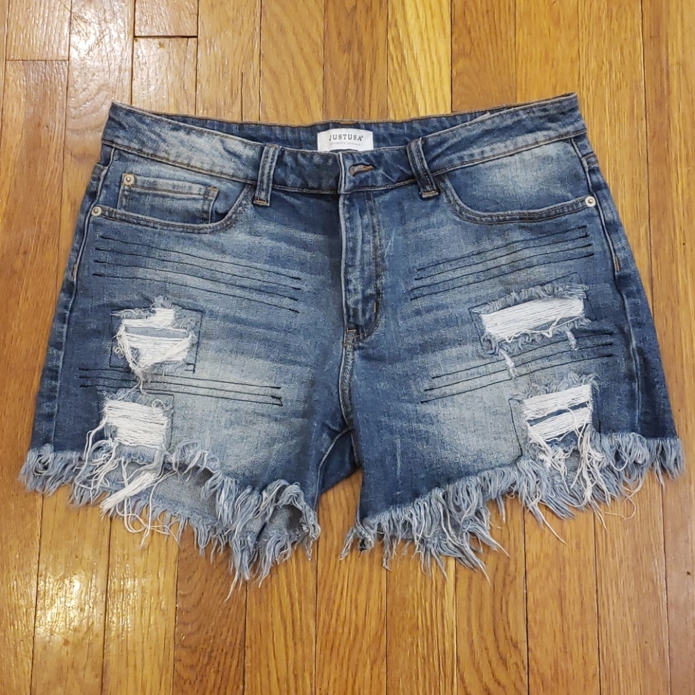 Just USA Distressed Shorts